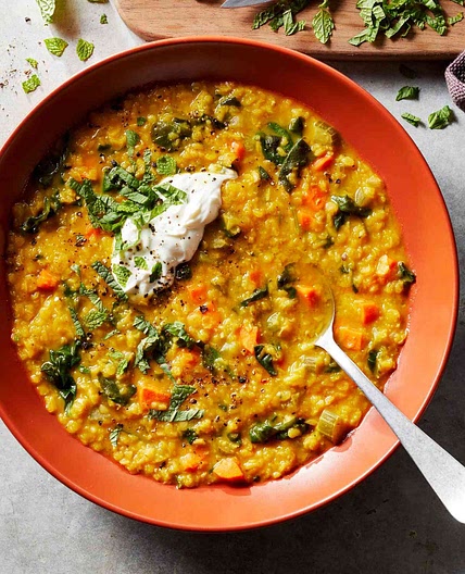 Red Lentil Soup with Saffron
