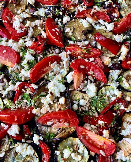 Veggie Feta Bake 