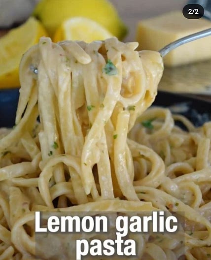 Pasta al limón y ajo