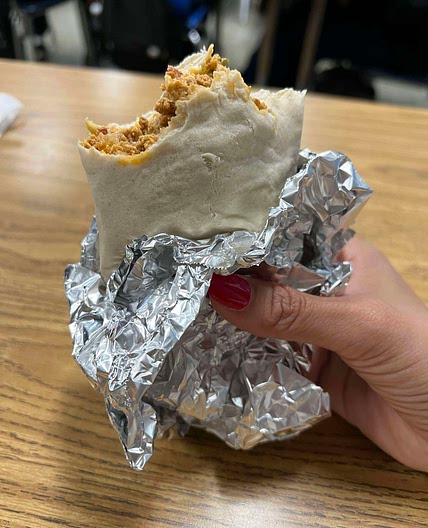 CHORIZO Y NOPALES BREAKFAST BURRITOS