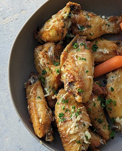 Garlic Parmesan Wings Air Fryer Recipe