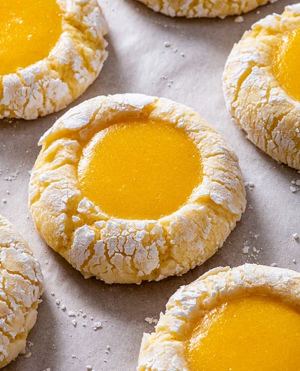 Gluten Free Lemon Curd Cookies