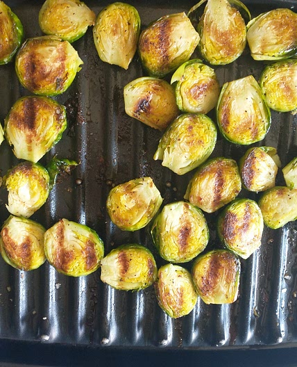 Grill brussel sprouts