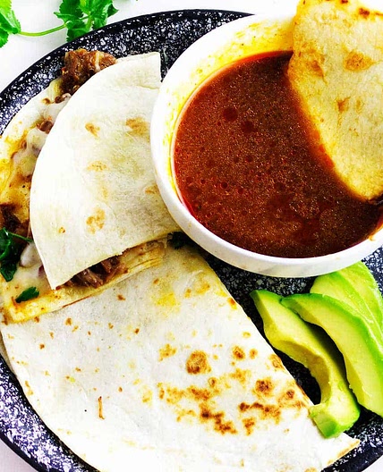Instant Pot Birria Quesadilla