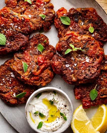 Greek tomato fritters