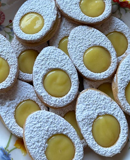 Lemon curd easter cookies 🐣