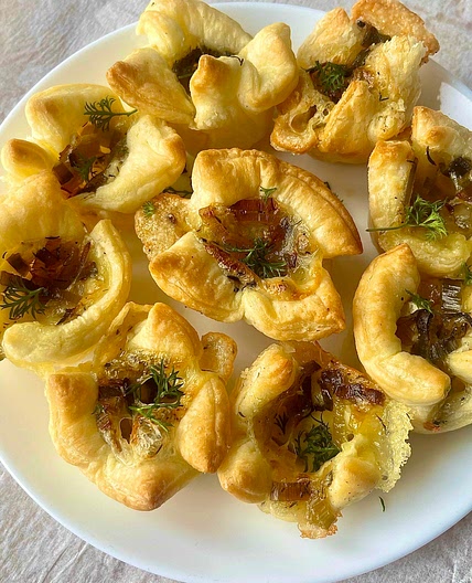 Brie Cheese and Leek Tartlets 