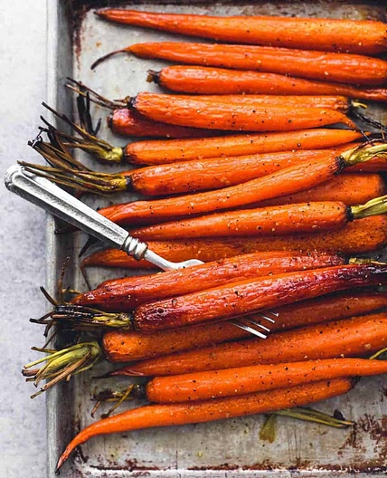 Honey Brown Sugar Roasted Carrots
