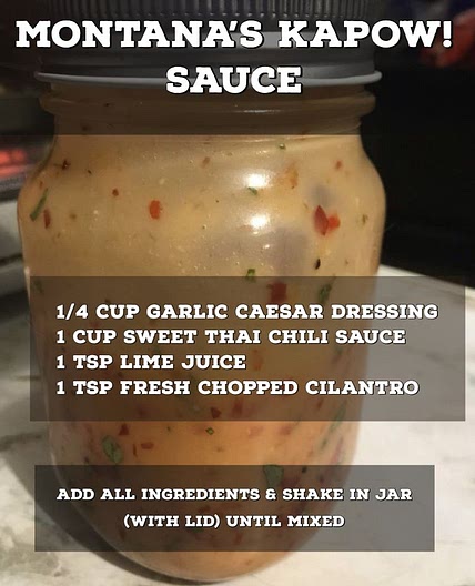 Montana’s Kapow Sauce