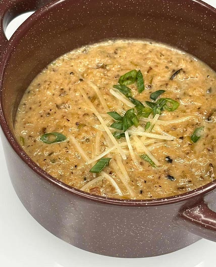Roasted Cauliflower White Cheddar Soup ⬇️