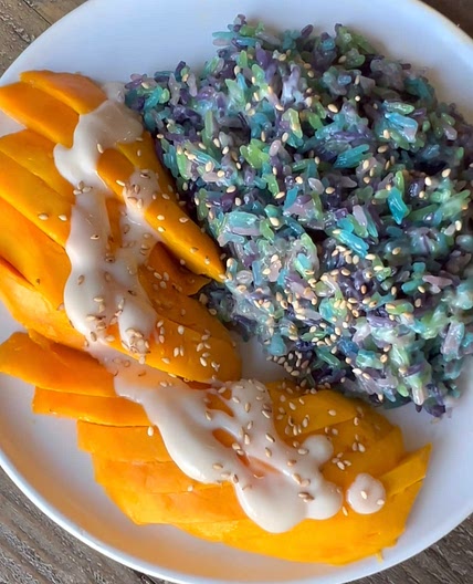 Mango Rainbow Sticky Rice