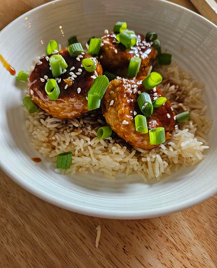 Low Sodium Asian Glazed Meatballs
