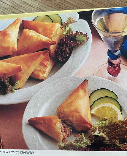 Salmon & Cheese Triangles
