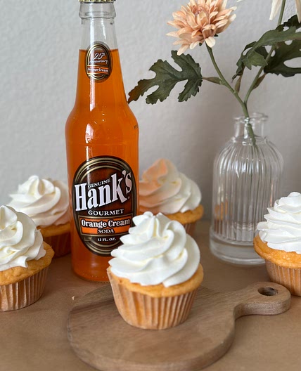 Hank’s Orange Cream Soda Cupcakes