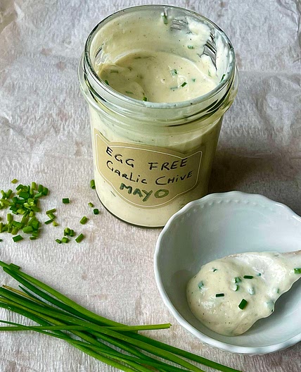 Egg Free Garlic Chive Mayo 