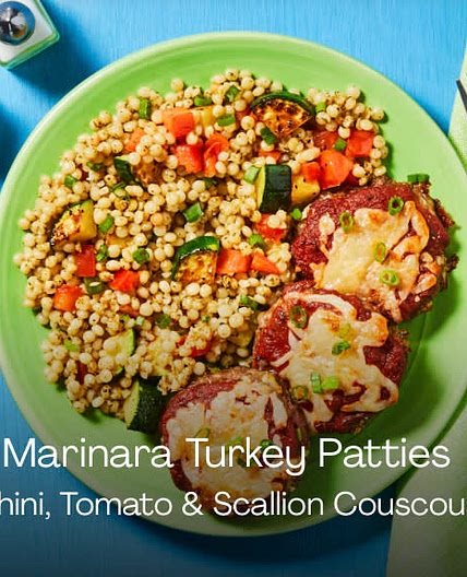 Hello Fresh Cheesy Marinara Turkey Patties