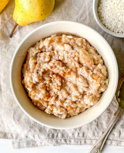 Creamy Oat Milk Rice Pudding