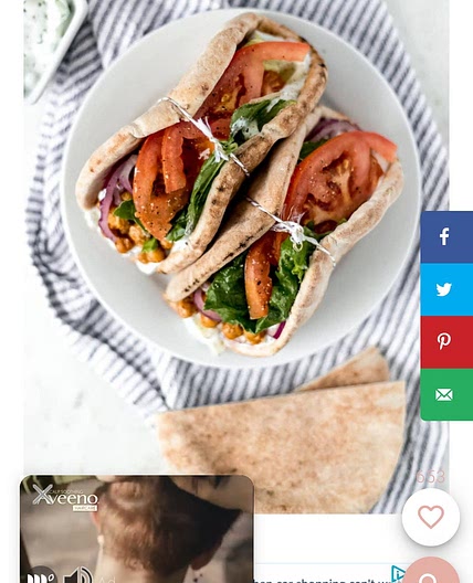 SPICY CHICKPEA GYROS