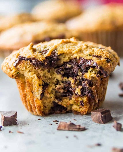 Gluten-free Chocolate Chip Zucchini Muffins
