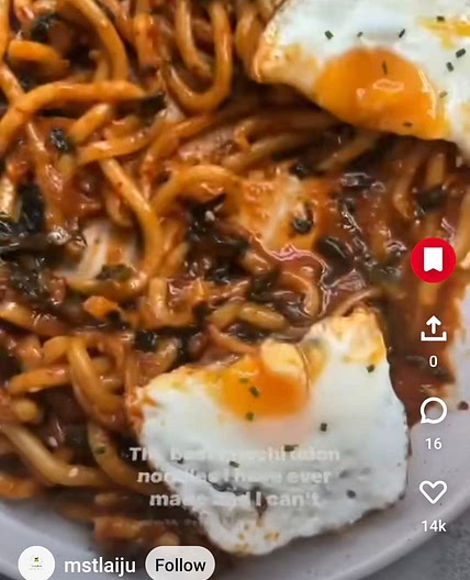 Kimchi Udon Noodles