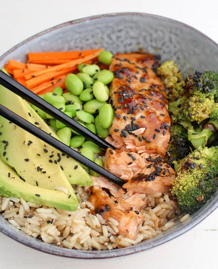 Teriyaki Salmon Nourish Bowl