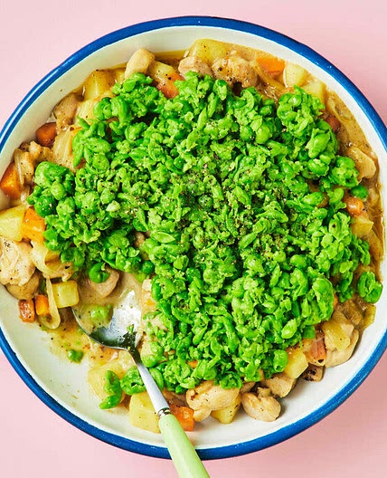 Country-Style Chicken Pot Pie with Beans