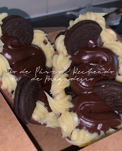 Ovo de Páscoa Recheado de Brigadeiro