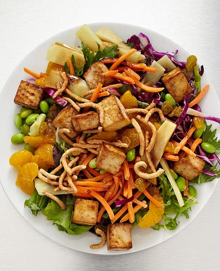Cabbage, Tofu & Edamame Salad