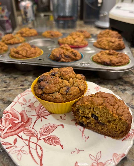 Carrot apple zucchini muffins 
