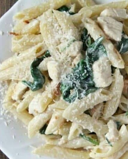 Chicken Spinach Alfredo 