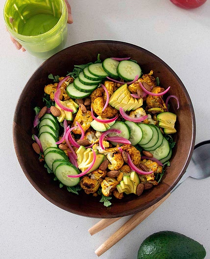 ROASTED CAULI & AVOCADO SALAD