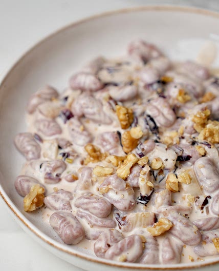 ITALIANO - Cavatelli alla rapa rossa con radicchio e provola