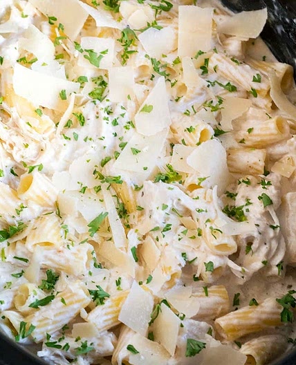 Crockpot Chicken Alfredo