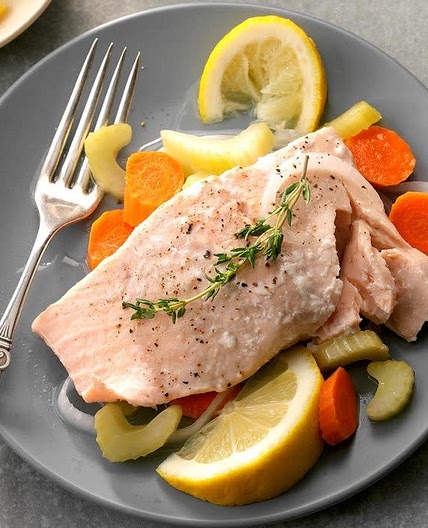 Simple Poached Salmon