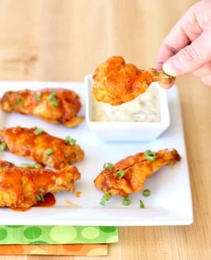 Crockpot Buffalo Ranch Chicken Wings