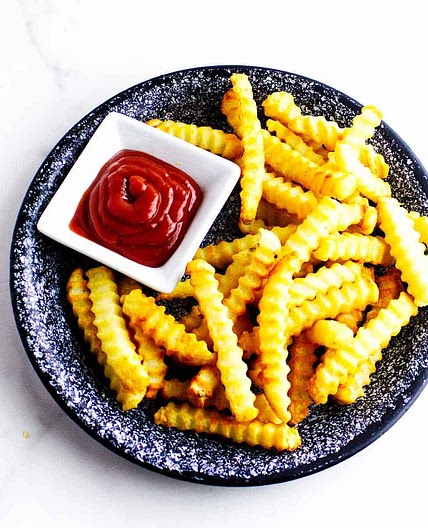 Frozen Crinkle Fries In Air Fryer