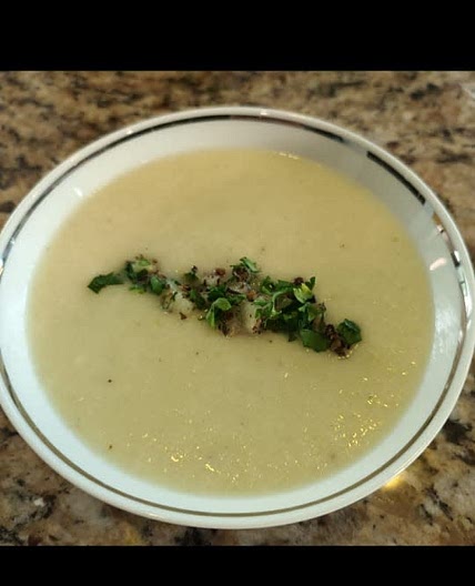 Gazpacho de pepino y manzana verde