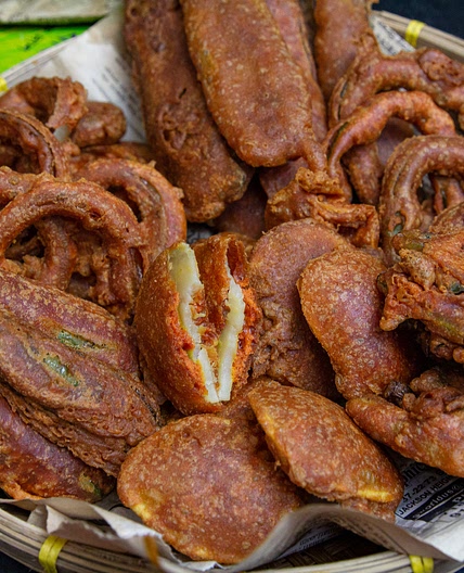 Bengali Battered Fried Vegetables