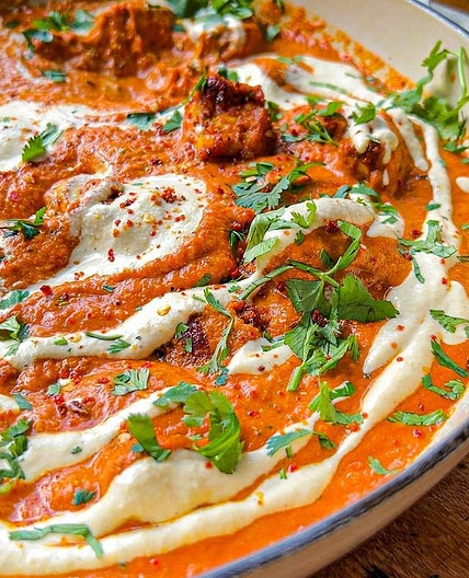 TOFU PANEER BUTTER MASALA with GARLIC ROTI 🇮🇳 A vegan take on the