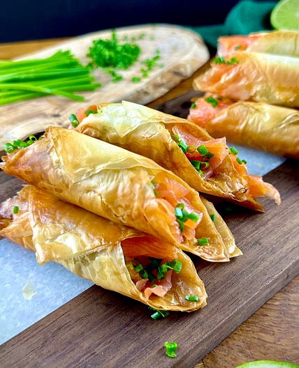 Avo & Salmon Filo Snack