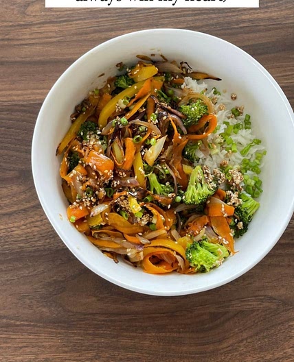 Chinese Rice And Vegetables 