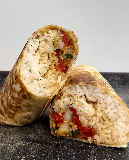 Prawn teriyaki wrap