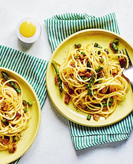 Asparagus carbonara recipe