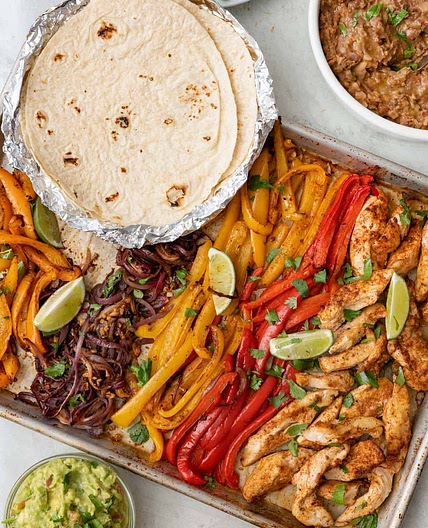 Sheet Pan Chicken Fajitas