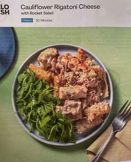 Hello Fresh Cauliflower Rigatoni Cheese