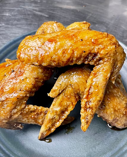 Soy-Glazed Black Pepper Chicken Wings