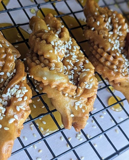 Griwech - (Gree-wish) - Algerian Crispy Orange Blossom Pastry