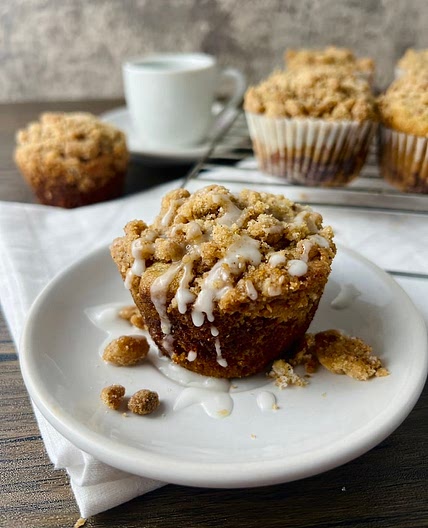 Fluffy Vegan Coffee Cake Muffins