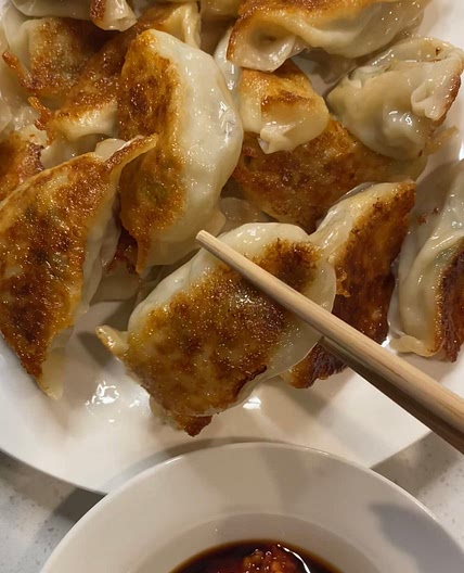 Chinese Pan-Fried Pork Dumplings