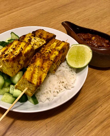 84. Tofu Satay Skewers